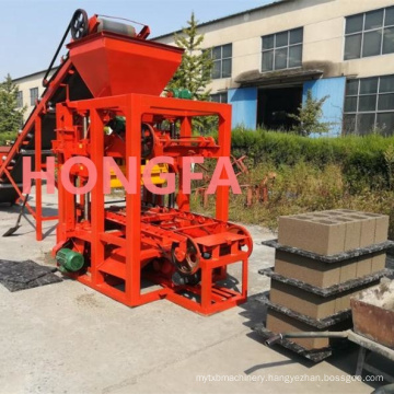 semi-automatic QT4-26 fly ash bricks making machine